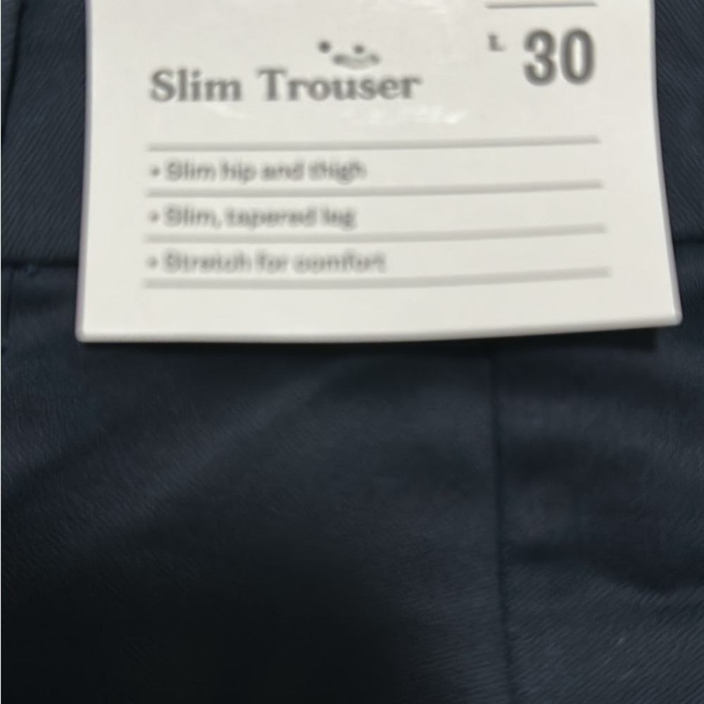 Slim Trousers in Dark Blue